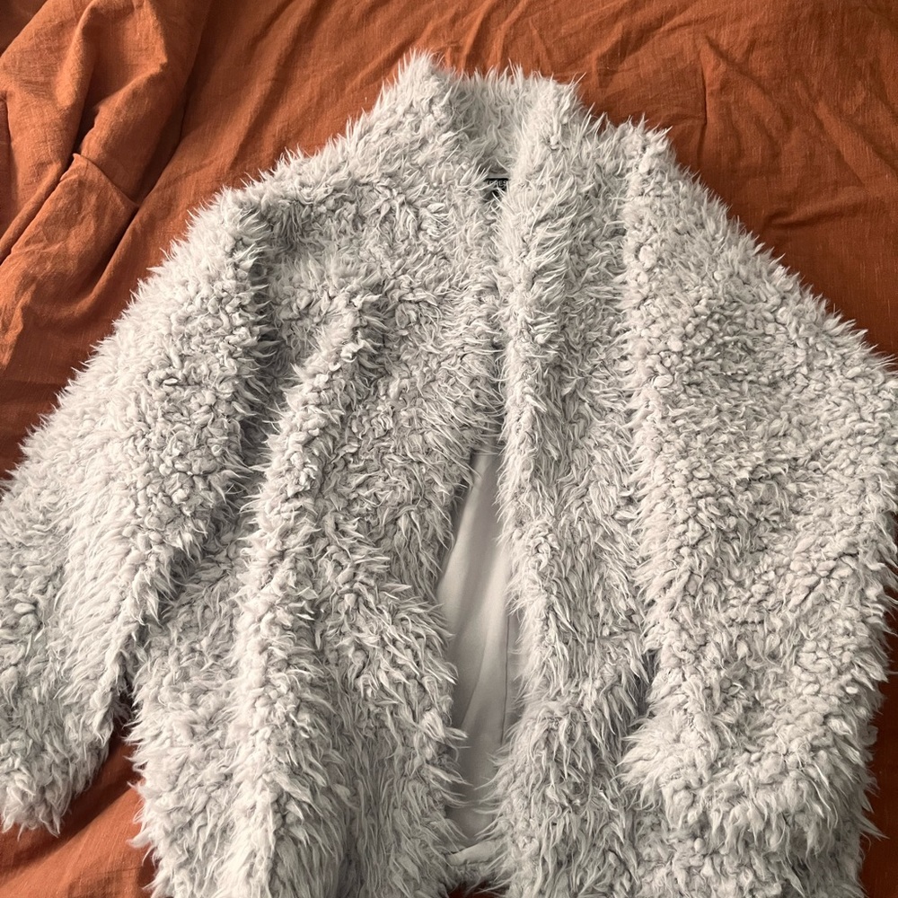 Express Fluffy Throw Over Jacket, Never Worn. - image 2